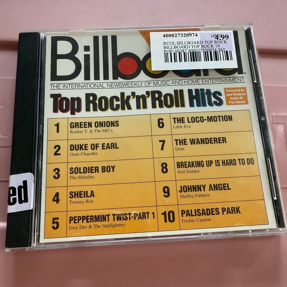 1962 | Billboard Top Rock n Roll Hits | Vintage CD